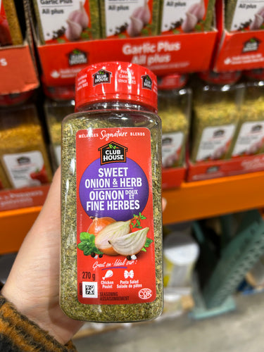 Image of Club House Sweet Onion + Herb Spice - 1 x 270 Grams